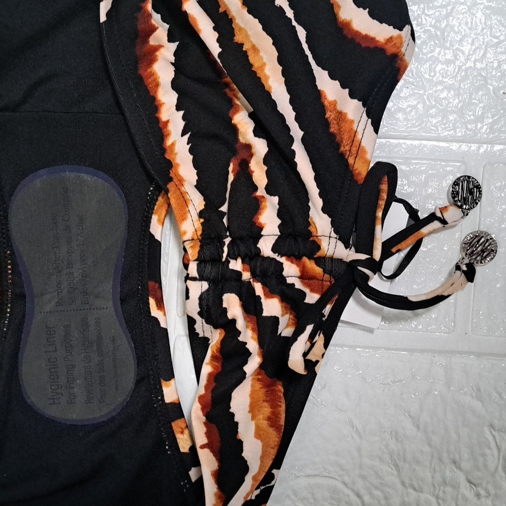 DKNY Printed Side Tie Bikini Bottom Swimsuit - Picture 11 of 12